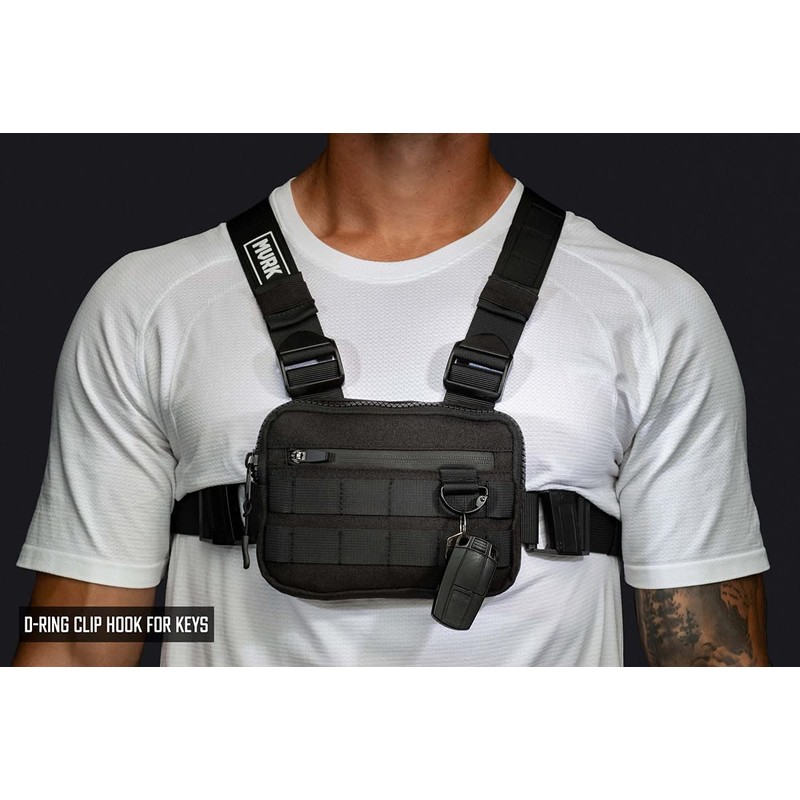 MVRK Water Resistant Chest Bag - Lightweight Tactical Chest Bag