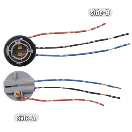 ZUDKSUY 4Pack Rugged 1156 BA15S and 1157 BAY15D Sockets, Replacement Lampholder for Automotive Turn Signal, Brake and Tail Light Wiring Plugs