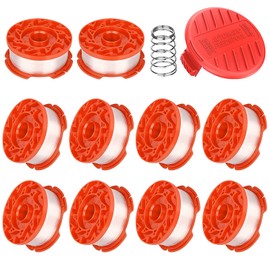 Cilivo CMZST065/CMZST0653 String Trimmer Line 30 Feet 0.065-inch Compatible with Craftsman Models CMCST900, CMESTE920,CMEST913, CMESTA900,12-Pack (10-Line Spool + 1 Cap+1 Spring)