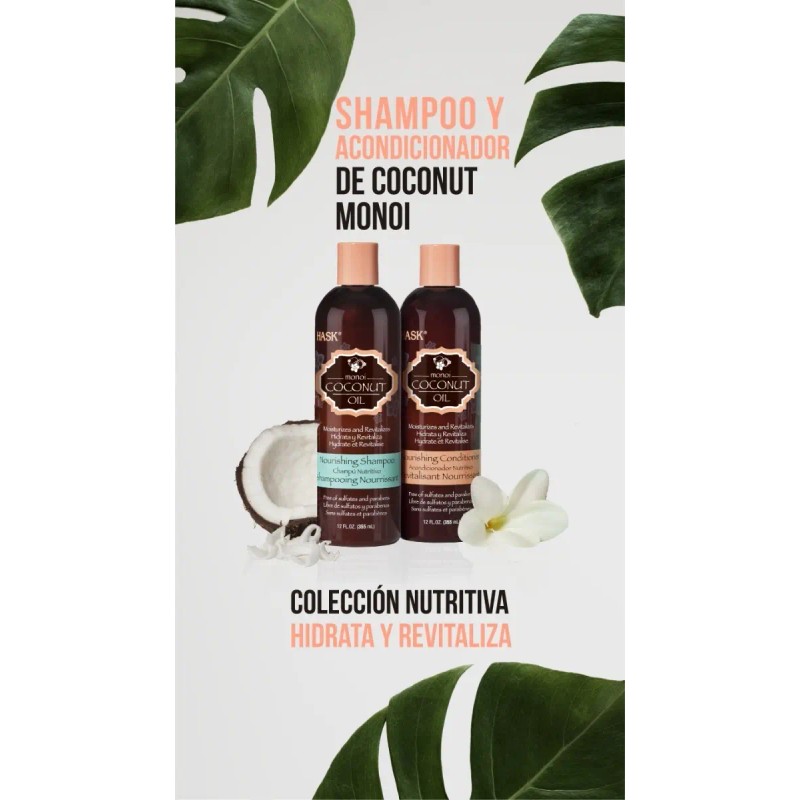 Hask Acondicionador Monoi Coconut Oil 355