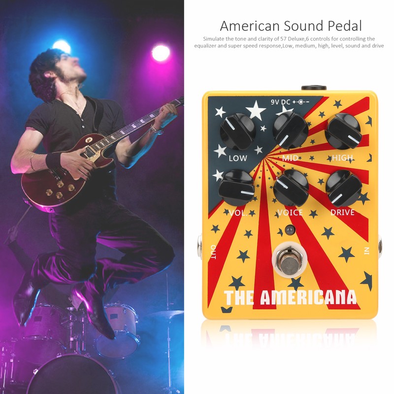 American Sound Pedal Electrical Guitar Effect Simulation Tone Musical Instrument