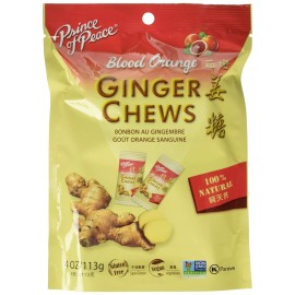 Prince Of Peace Ginger Chews Blood Orange 4 oz - Exp: 9/24/2026 - (Pack of 12)