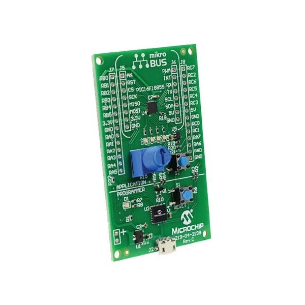 Teensy Microchip MPLAB Xpress, MCU development board, PIC16 PIC16F18855 x