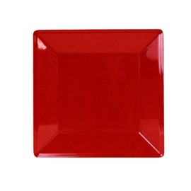 TrueCraftware- 13-3/4” x 13-3/4” Square Plate Passion Red Color Melamine- Dinner Plates Reusable Plate Dinner Dishes Plates Perfect for Dinner Dishes Dishwasher Safe Break-Resistant