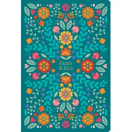 RVR 1960 Biblia letra grande tamaño manual, floreada, símil piel (edición 2023)/ RVR 1960 HSGP Bible floral LeatherTouch 2023 edition (Spanish Edition)