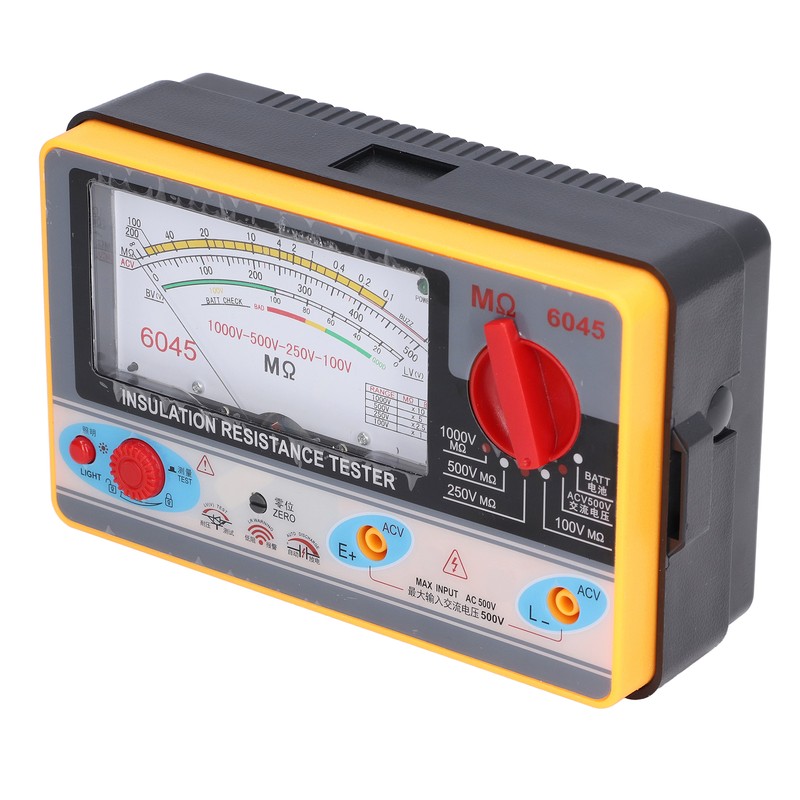 TY6045 Insulation Resistance Tester Portable High Accuracy Megohmmeter 1000V 5MΩ2000MΩ