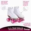 CHICAGO Skates Premium White Quad Roller Skates for Girls and