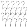 Batheidon Pack of 20 stainless steel screw hooks, rust-proof hooks