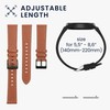 kwmobile Real Leather Watch Strap Compatible with Garmin Forerunner 55