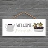 Global Designs Welcome To Our Garden Theme Gift Idea Hanging