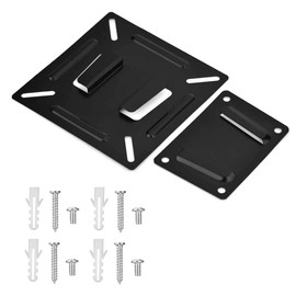 MJIYSGS TV Wall Mount Bracket, Universal Slim and Strong Wall Mount Holder for 14-24in LCD LED Monitor Flat Screen, Load Bearing Up to 15KG