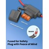 SegurVelo Starlink Mini O Ring to DC Connecters Extension Cable,
