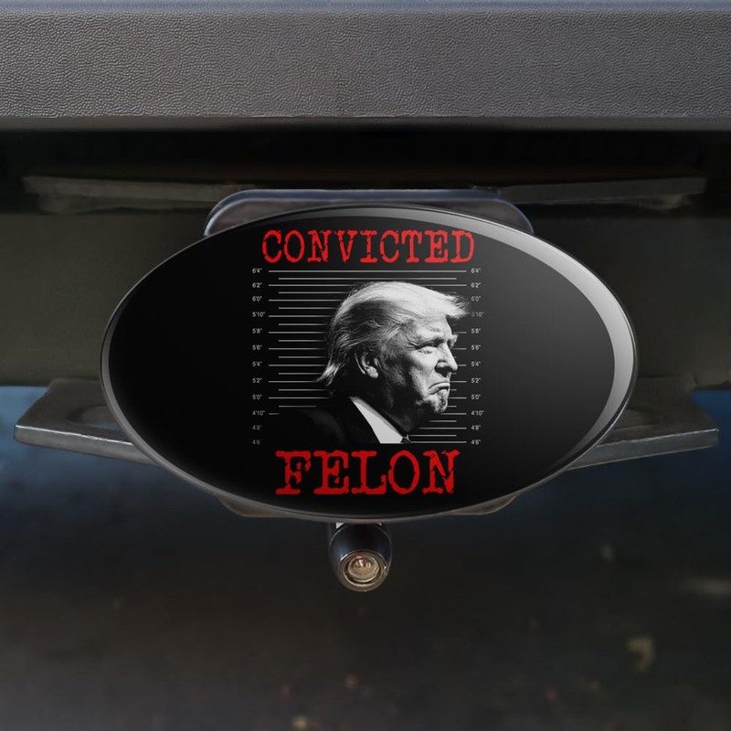 GRAPHICS & MORE Convicted Felon Trump Oval Tow Hitch Cover