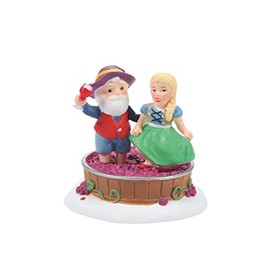 Department 56 North Pole Village Accessories Grape Stomping Figurine, 1.81 Inch, Multicolor