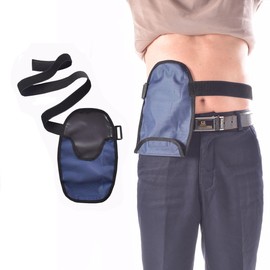 Seraphelix Waterproof Stoma Cover with Breathable Covers, Hidden Protection Stoma Supplies, Comfortable Use Nylon Material, Durable and Lightweight, Adjustable Size (Deep Blue)