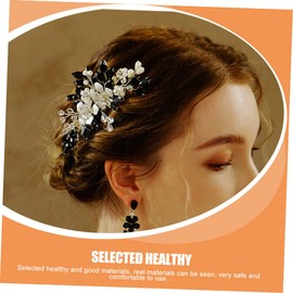 OHPHCALL Flower Elements Hair Comb for Women Decorative Bridal Hair Accessory Flower Design for Weddings Parties and Special Occasions Elegant Decor for Brides and Bridesmaids