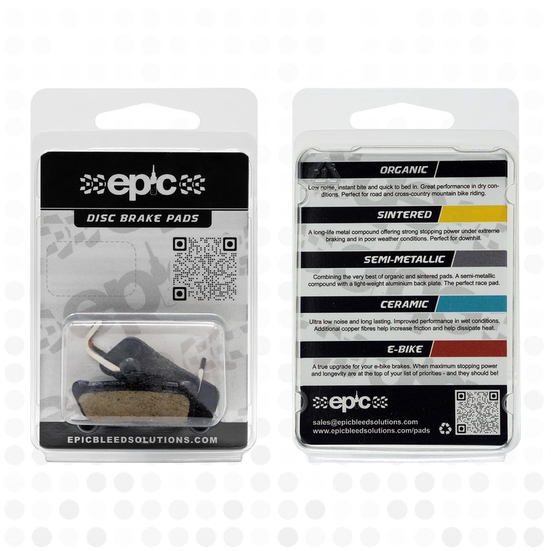 epic Disc Brake Pads for SRAM G2, Guide, Guide Ultimate