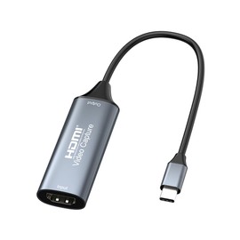 F.QYNing HDMI Video Capture, 4K 30Hz USB C 2.0 Video Capture, 1080P 60Hz Record Video Audio Grabber for Editing Video/Gaming/Streaming/Teaching Recording/Medical Imaging, etc.
