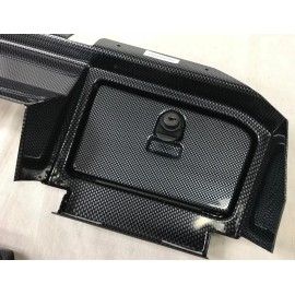 GMT EZ GO RXV GOLF CART FULL DASH COVER -CARBON FIBER -WITH SWC & GUAGE TRIM PLATE