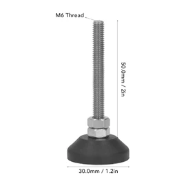 2pcs Leveling Mount M6 Thread Foot Pad Furniture Leveler Feet
