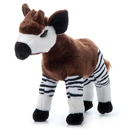 The Petting Zoo African Okapi Stuffed Animal Plushie, Gifts for Kids, Wild Onez Zoo Animals, African Okapi Plush Toy 12 inches