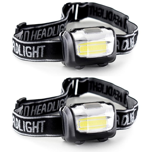GERUI Headlamp, Extremely Bright Head Torch, 60° Adjustable, 3 Light