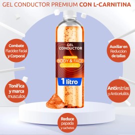 Body & Face Premium Gel Conductor Carnitina de 1L
