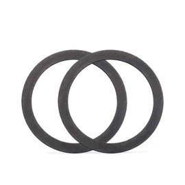 KONE Strainer Gasket Seal Ring, 2 Pack Rubber Gray Washer Fits For 3-1/2 Inch Kitchen Sink Drain No Need Plumber Putty