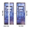 2PCS 3D Door Sticker Self Adhesive Scratch Resistant Waterproof 38.5x200cm