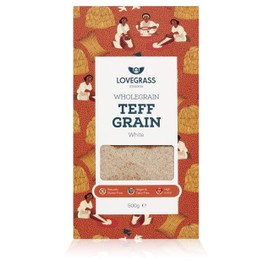 Lovegrass Habesha White Teff Grain - 500g - Gluten Free - Vegan & Dairy Free - Offering Unparalleled Nutritional Benefits.