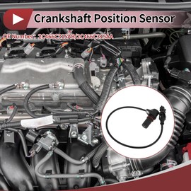 HEROFFIX 1 Pc Crankshaft Position Sensor for Ford Engine Crank CKP Sensor No.2C466C315AB Black Metal Plastic