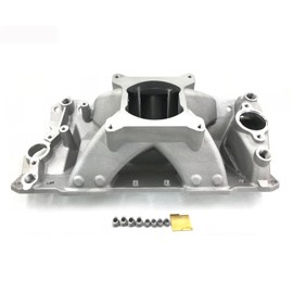 Aluminum Stain 1957-1995 HI RISE Small Block Chevy Single Plane SBC Intake Manifold 350 400 3500-8000RPM RANGE