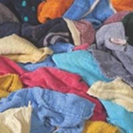 ALL RAGS R401 Length X 14 in Width, Cotton Blend Reclaimed Wiping Cloth