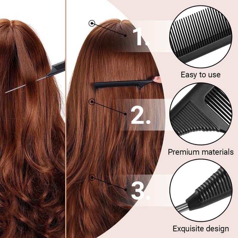 TRKETK 2 Pcs Ponytail Pull Through Hair Hoop Tool, Ponytail