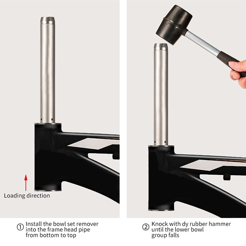 POHOVE Press-Fit Bearing Removal Tool Bicycle Headset Cup Remover Tool,