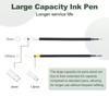 M&G Gel Pen Medium Point 0.5mm, 24 Pcs Smooth Black