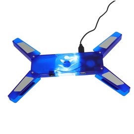 KOMBIUDA Laptop Cooling Stand with LED Fan Port USB Hub Portable Riser for Enhanced Laptop Performance Compatible with Various Models for Work and