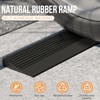 1" Rise Threshold Ramp, 35.4" Wide Natural Rubber Door Ramp