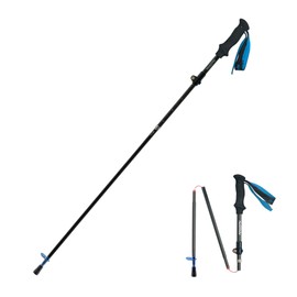 Naturehike Hiking Poles 3K Carbon Trekking Poles Ultralight Five Sections Telescopic Poles Quick Adjustable for Men and Women Hiking/Camping/Mountain (One Stick)