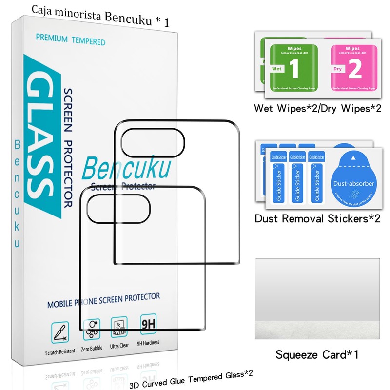 Bencuku Screen Protector for Motorola Razr Ultra 2025/Plus 2025/Plus 2024