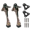 QUARKZMAN 4 Inch Kickdown Door Stop, One Button Pedal Door