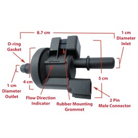 Evaporative Emissions Vapor Canister Purge Valve Solenoide Valve Compatible with Ford Fusion & for Lincoln MKZ 2.0L Turbo Engines- Replaces EVAP Vent Purge Control Valve CU5A-9G886-AA