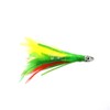 10pcs Fish WOW!® 4" Mini Feather 1/2oz Bullet Chrome Head