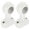 2pcs Heavy Duty Wooden Curtain Rod Brackets Wood Holders for
