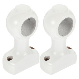 2pcs Heavy Duty Wooden Curtain Rod Brackets Wood Holders for Easy Installation Suitable for Various Curtain Rods and Home