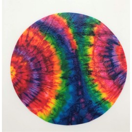 Andreas Silicone JO-949 Non-Slip 6.25" Jar Opener, Easy Lid Opener, Made with Silicone and Fabric, Dishwasher Safe, Garlic Peeler, Ty Dy, 6.25 inch