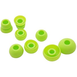 Replacement Silicone Ear Tips Earbuds Buds Set Compatible with Beats by dre Powerbeats 2, Powerbeats 3 Earphones, 4 Pairs (Green)