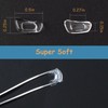 TORWOL Glasses Nose Pad 5 Pairs,Anti-Slip Silicone Push-in Replacement Glasses
