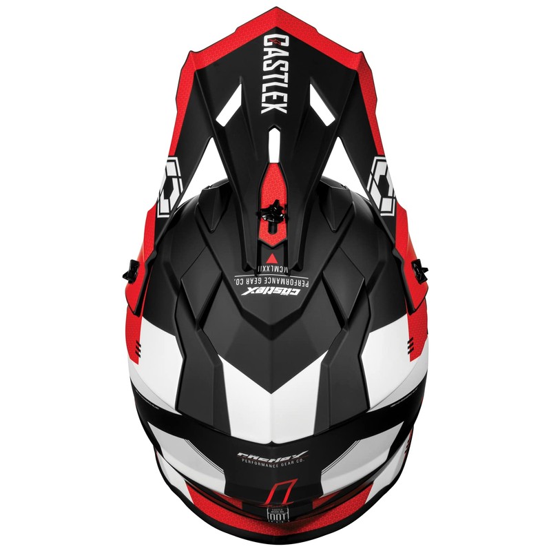 Castle X Mode MX Corsa Off-Road/MX/ATV/UTV Helmet in Matte Red,