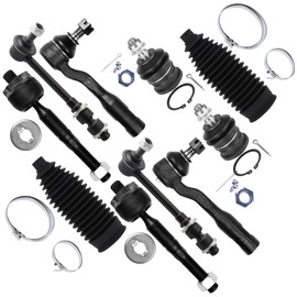 SCITOO 10pcs Front Suspension Kit Outer Inner Tie Rod End w/Boot fit 2003- for Toyota for Tundra for Toyota for Sequoia with Upper Ball Joint Sway Bar Link
